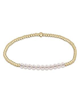 New NWT Enewton Gold Bliss Pearl 3mm 14kt Gold-filled Beads Stacked Bracelet